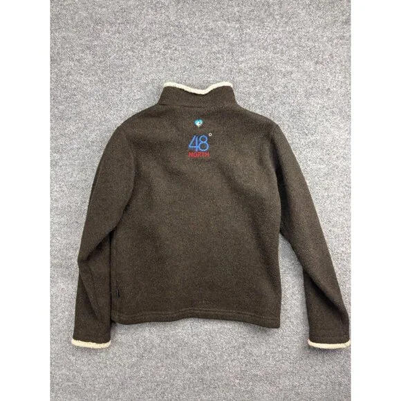 Kuhl Alfpaca Fleece Sweater Men's S Brown Zip Pullover Flathead Living 48* North - Picture 6 of 6